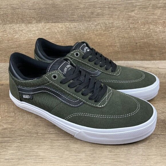 VANS Gilbert Crockett Black Forest Night Green Skate Shoes Mens 7 Womens 8.5 NEW